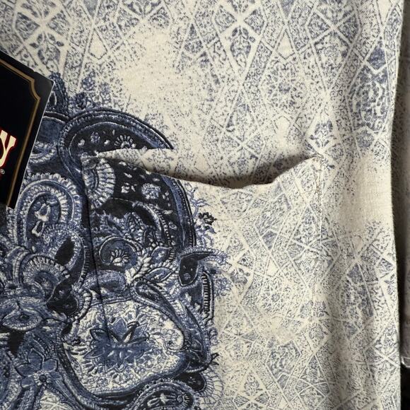 NWT LUCKY BRAND Mens Size M Skull Y2K Style Biker Rocker Elder Emo Graphic Tee - Picture 5 of 8